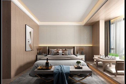 玉林市海潤盛世豪庭現代簡約風格三居室裝修案例