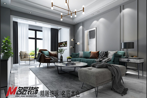 梧州市百貨倉庫宿舍現代簡約風格三居室裝修案例