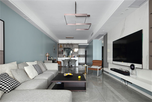 德陽市華庭陽光.現代簡約風格三居室裝修案例