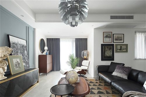 德陽市萬達華府?，F代簡約風格三居室裝修案例