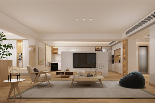 潮州市半小區現代簡約風格三居室裝修案例