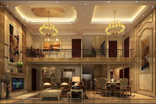 海口201-300平米歐式風格觀瀾湖官邸裝修設計效果圖