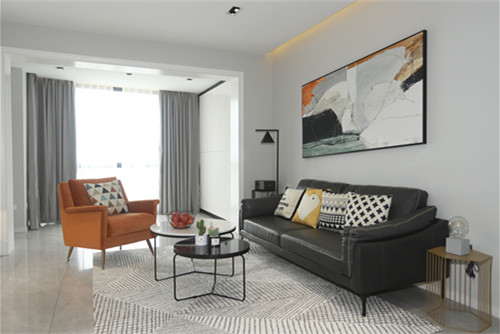 海口市南海幸福匯現(xiàn)代簡(jiǎn)約風(fēng)格三居室裝修案例