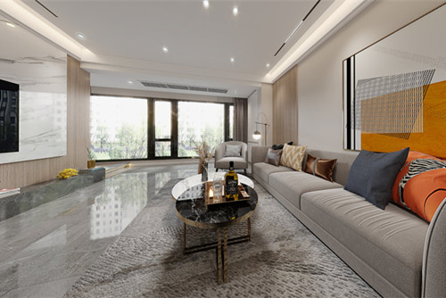 自貢市明珠小區(qū)現(xiàn)代簡(jiǎn)約風(fēng)格三居室裝修案例