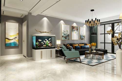 泰州市柏建小區(qū)現(xiàn)代簡約風(fēng)格三居室裝修案例