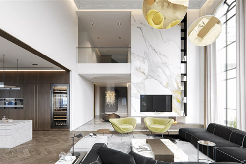 汕尾301平米以上輕奢風(fēng)格銀湖灣裝修設(shè)計案例