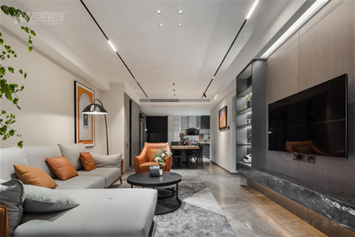 常州市華潤(rùn)國(guó)際社區(qū)&middot;幸福里商鋪現(xiàn)代簡(jiǎn)約風(fēng)格三居室裝修案例