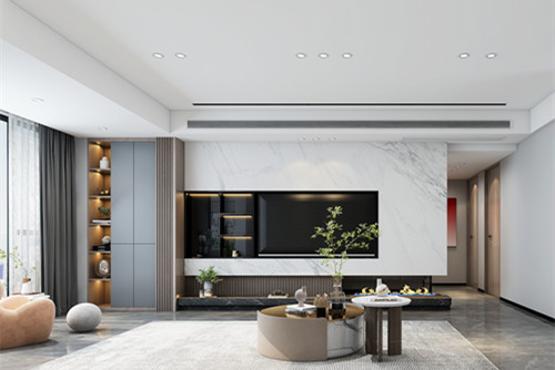 江門市敏捷&middot;云錦現代簡約風格三居室裝修案例