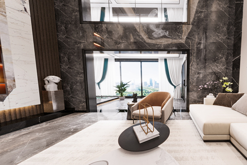 潮州市柏嘉名庭現代風格別墅裝修案例