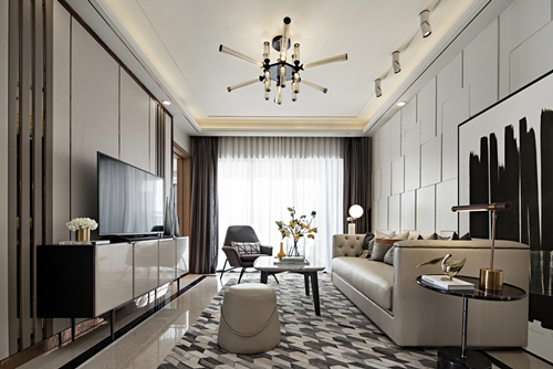揭陽市保利&middot;半島一號現(xiàn)代簡約風(fēng)格三居室裝修案例