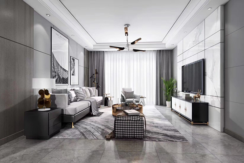 江門市城市名庭現(xiàn)代風(fēng)格三居室裝修案例