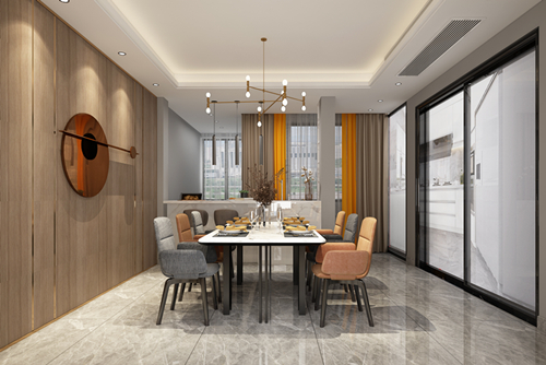 江門市長福街住宅樓現代風格四居室裝修案例