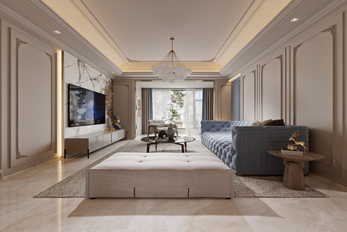 江門市雅逸尚都現代簡約風格三居室裝修案例