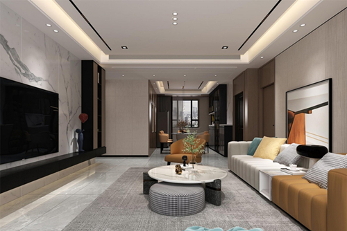 江門市御郡花園現(xiàn)代風(fēng)格三居室裝修案例