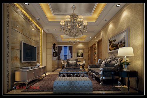 茂名市寶豐新村新中式風格別墅裝修案例