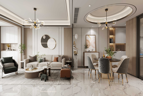 茂名市碧桂園鳳凰城現代簡約風格三居室裝修案例