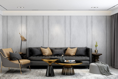 中山市麗豪花園輕奢風格平層裝修案例