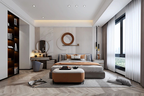 福州市保利天璽現代風格三居室裝修案例