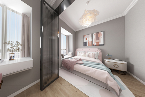 廣州市凱旋新世界現代簡約風格二居室裝修案例