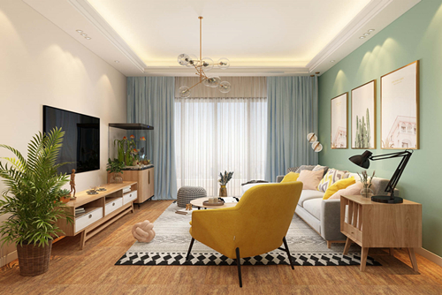 廣州市萬科歐泊北歐風格四居室裝修案例