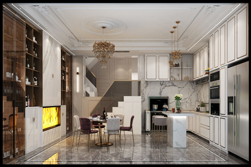 涼山彝族自治州濱河路菜市場現(xiàn)代簡約風(fēng)格別墅裝修案例