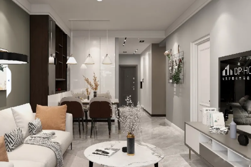 佛山市頤安&middot;天璟名庭現代簡約風格三居室裝修案例