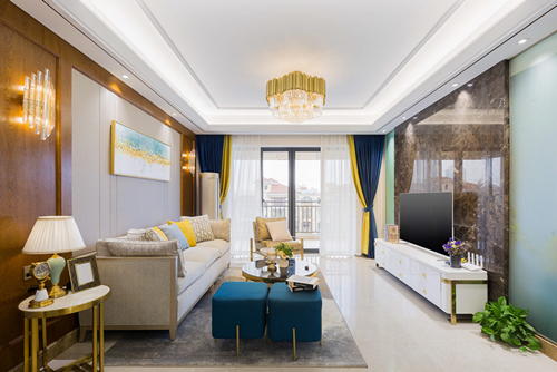 海口市南國(guó)威尼斯城別墅現(xiàn)代簡(jiǎn)約風(fēng)格三居室裝修案例