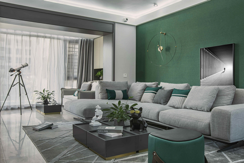 海口市綠城桃李春風(fēng)現(xiàn)代簡(jiǎn)約風(fēng)格三居室裝修案例