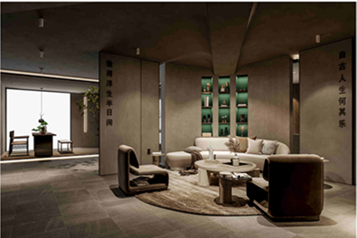 海口市濱江溫泉花園現代簡約風格辦公空間裝修案例