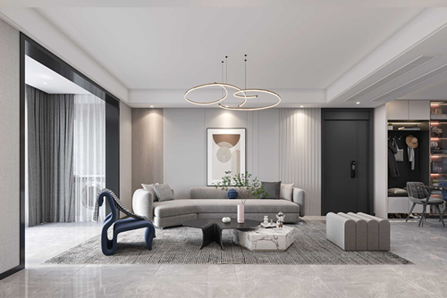 淮安市杰人樓現代簡約風格三居室裝修案例