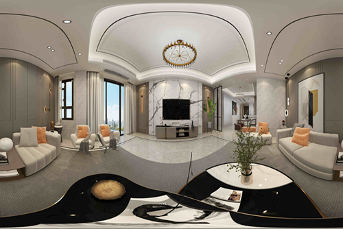 泉州市新景公館輕奢風格平層裝修案例