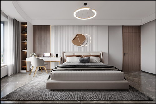 佛山市綠城桂語映月現代風格三居室裝修案例