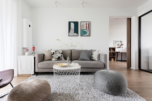 中山市東城花園現代風格三居室裝修案例