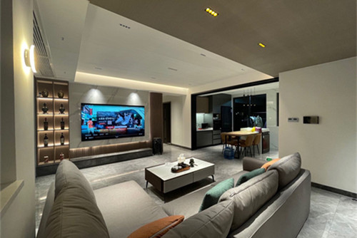 中山市澳華花園輕奢風格三居室裝修案例