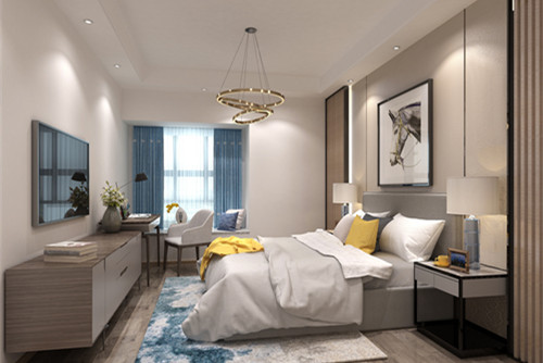 中山市錦繡海灣城別墅新中式風格別墅裝修案例