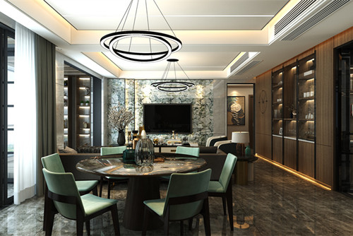 中山市雅居樂(lè)劍橋郡現(xiàn)代簡(jiǎn)約風(fēng)格四居室裝修案例