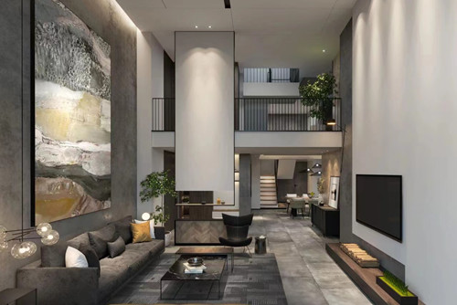 潮州市邦妮花園現代簡約風格別墅裝修案例