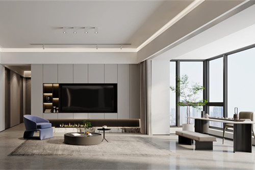 海口市銘盛檀香洲現(xiàn)代簡約風(fēng)格三居室裝修案例