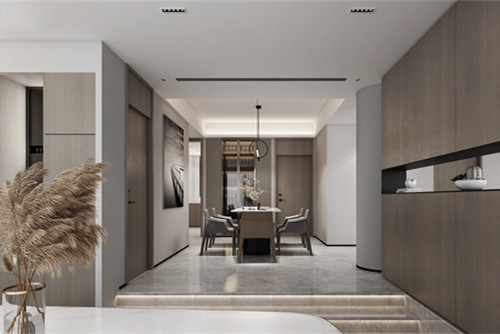 海口市保利中央海岸現(xiàn)代簡約風(fēng)格三居室裝修案例