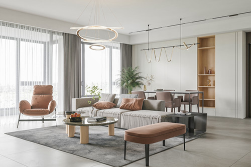 廣州市萬科金域曦府現(xiàn)代簡約風(fēng)格三居室裝修案例