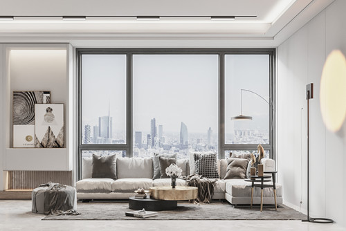 廣州市華遠云和墅現代簡約風格三居室裝修案例