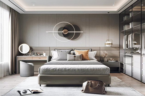 廣州市樂意居花苑現代簡約風格三居室裝修案例
