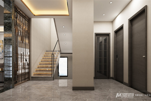 珠海市時代傾城&middot;雙生花現代簡約風格復式裝修案例